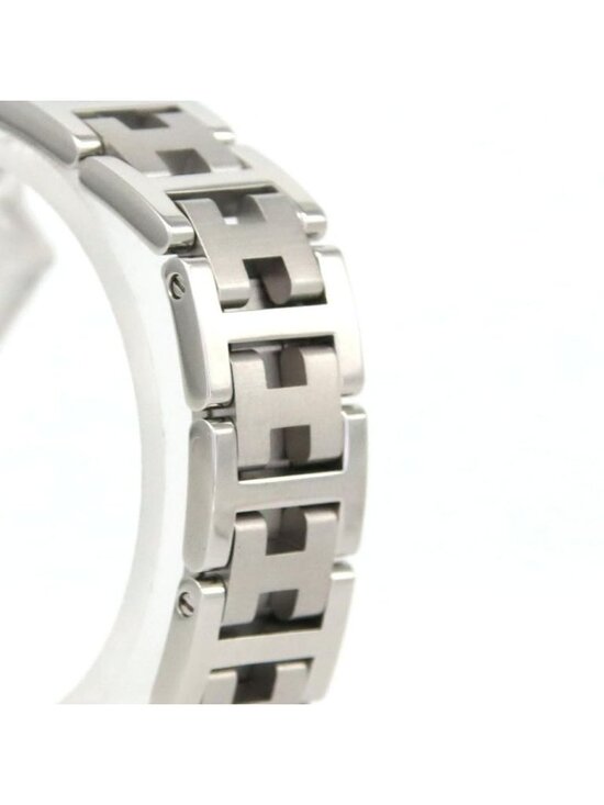 Hermes SS Quartz Watch Pink main image 8
